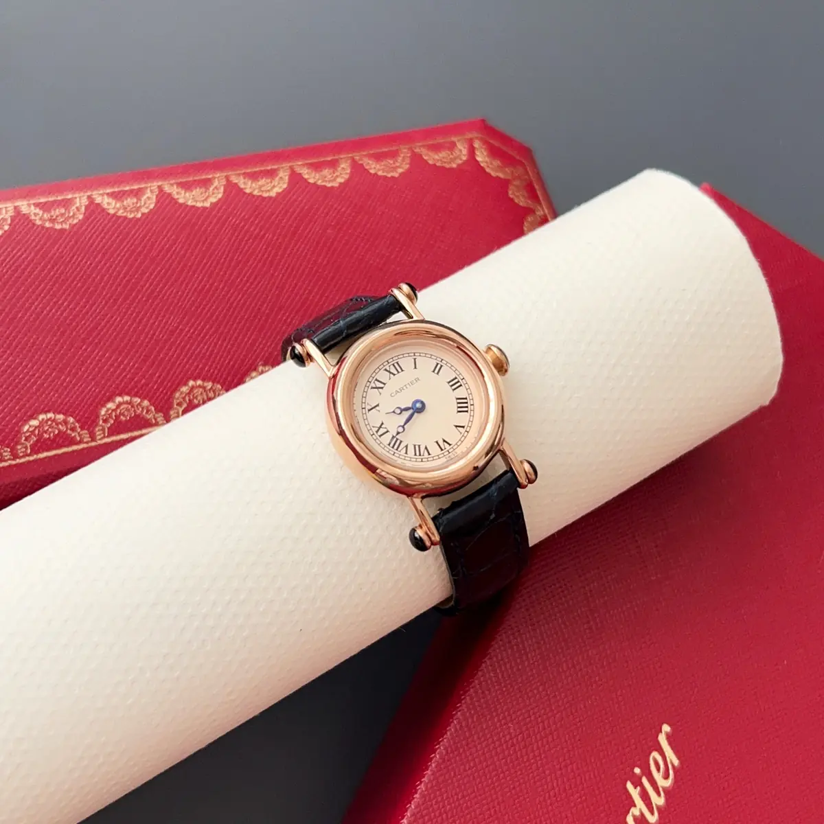Cartier Style White Leather Watches Lookbook Reference image 3