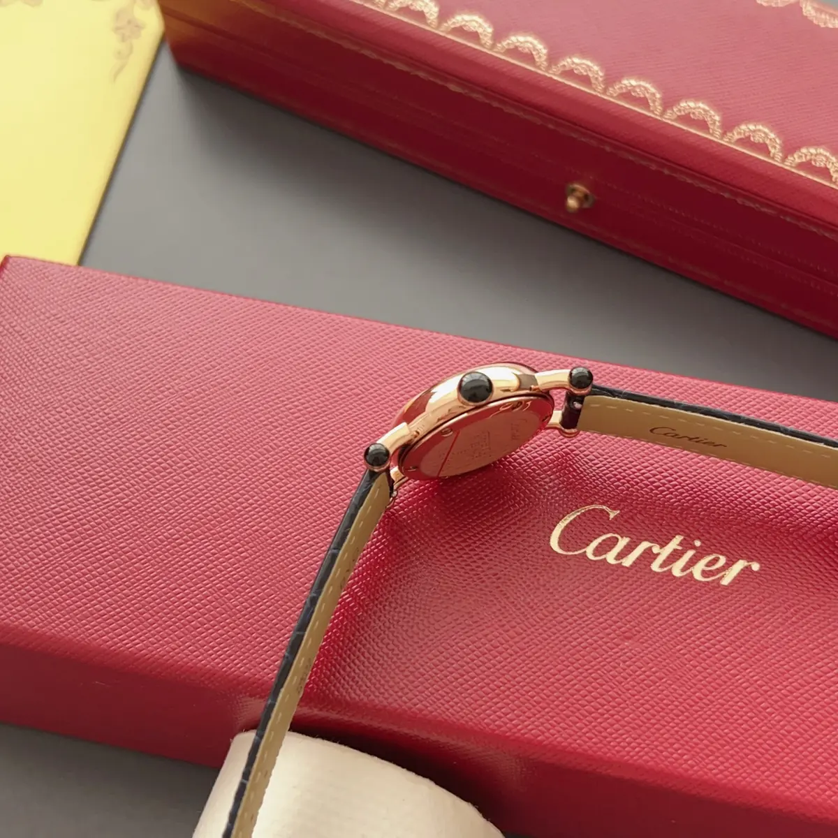 Cartier Style White Leather Watches Lookbook Reference image 7