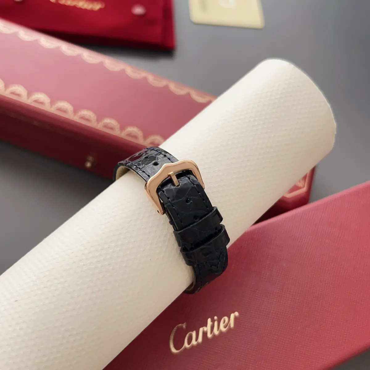 Cartier Style White Leather Watches Lookbook Reference image 8