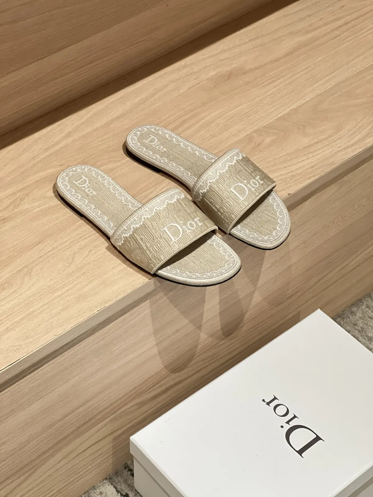 Dior Style Beige Leather Women's Shoes Lookbook Reference image 2