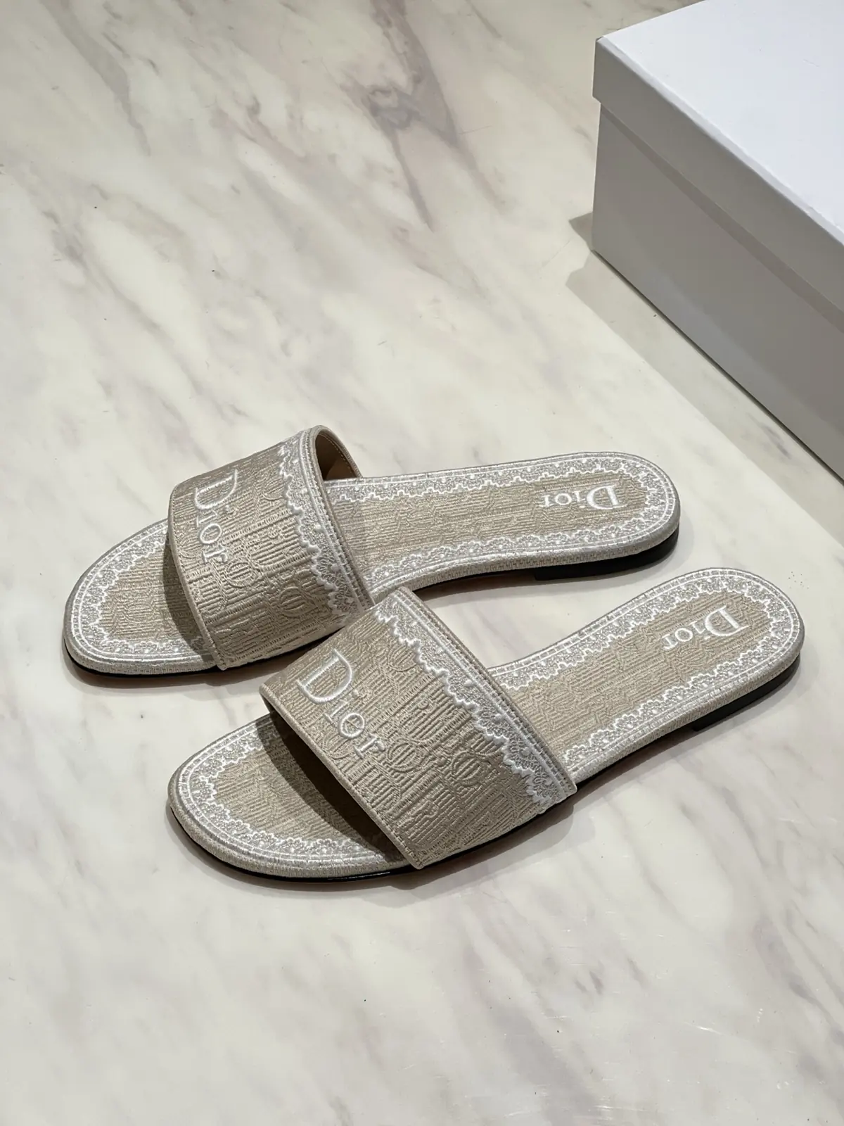 Dior Style Beige Leather Women's Shoes Lookbook Reference image 4