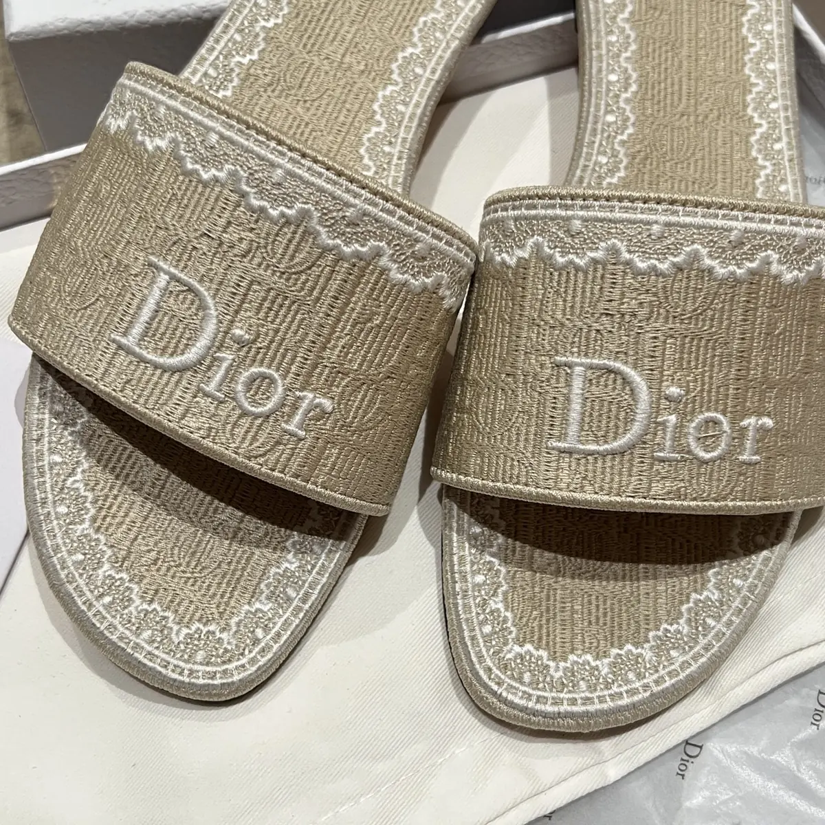 Dior Style Beige Leather Women's Shoes Lookbook Reference image 7