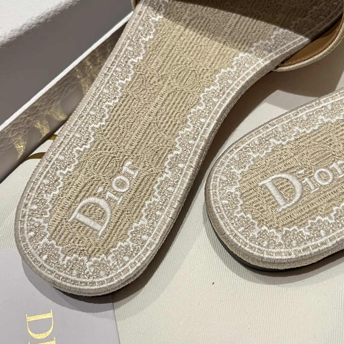 Dior Style Beige Leather Women's Shoes Lookbook Reference image 8