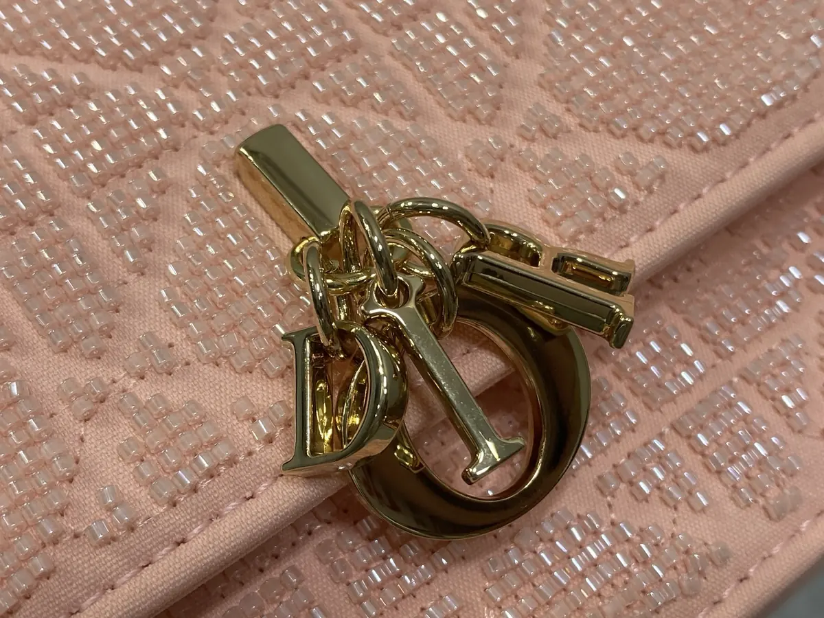 Dior Style Red Leather Card Holder Lookbook Reference image 3