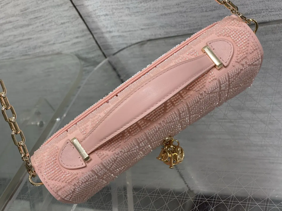 Dior Style Red Leather Card Holder Lookbook Reference image 5