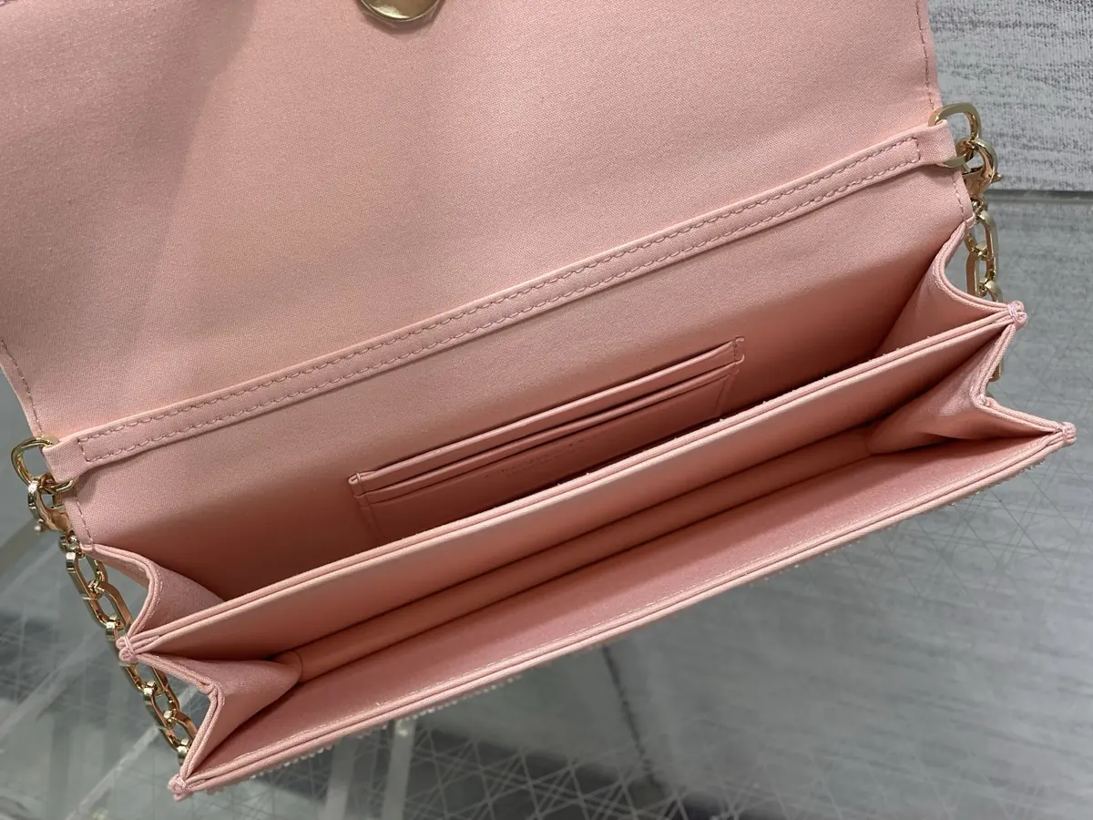 Dior Style Red Leather Card Holder Lookbook Reference image 8