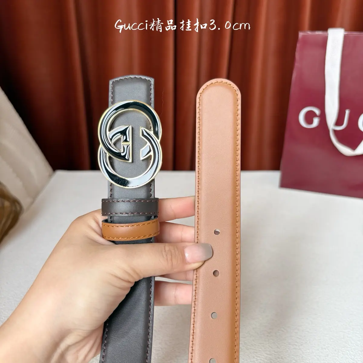 Gucci Style Brown Leather Women's Clothing Lookbook Reference image 4