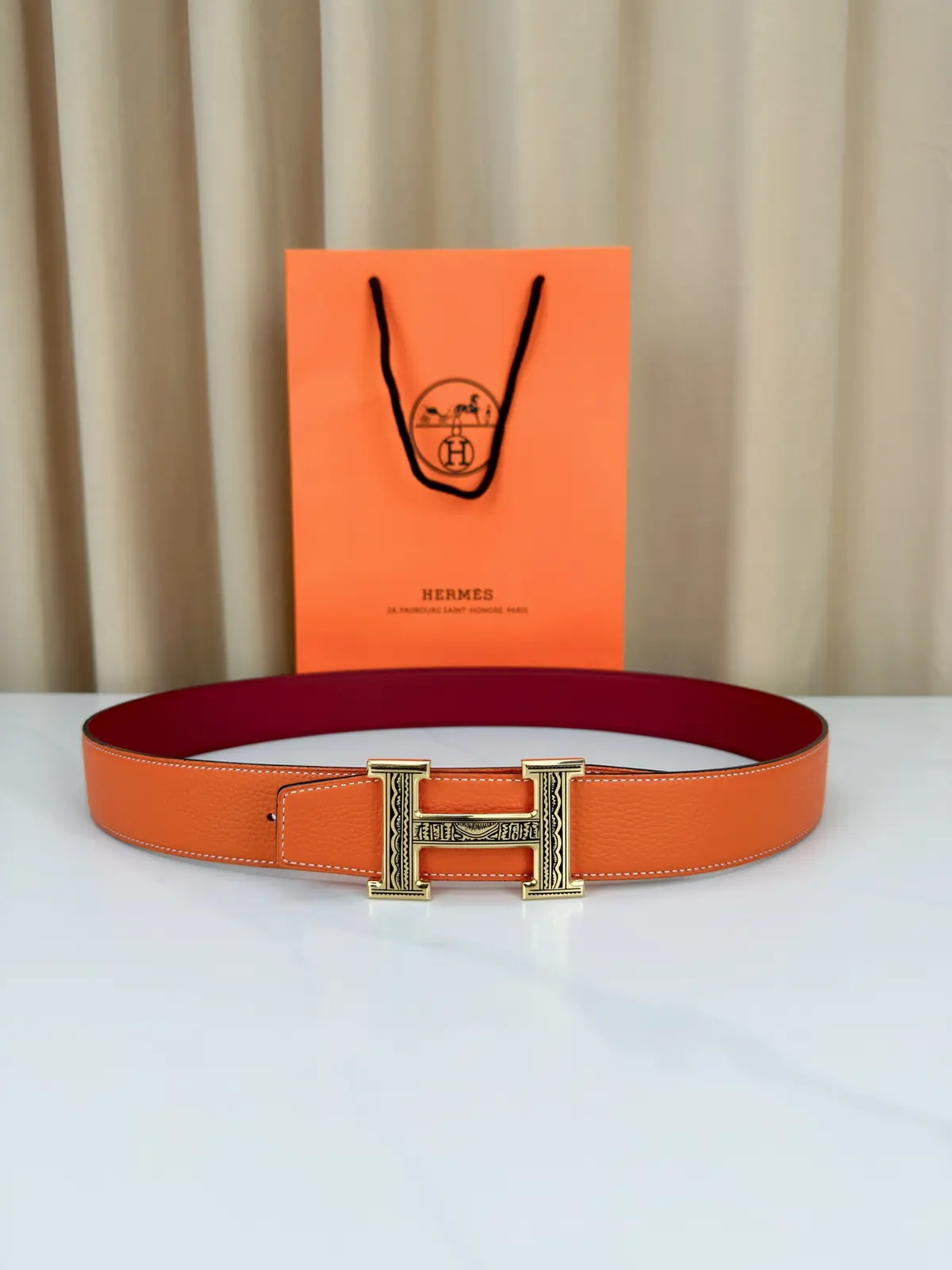 Hermes Style Black Leather Men's Clothing Lookbook Reference image 1