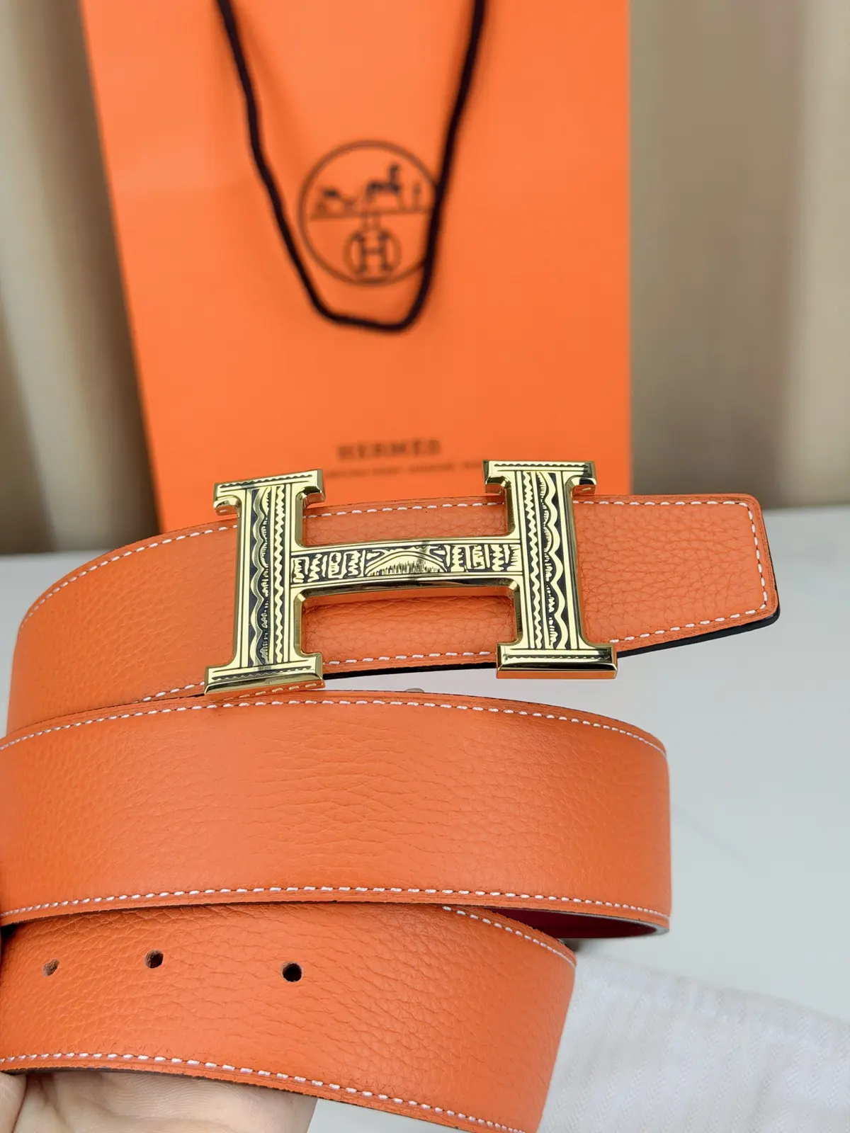 Hermes Style Black Leather Men's Clothing Lookbook Reference image 3