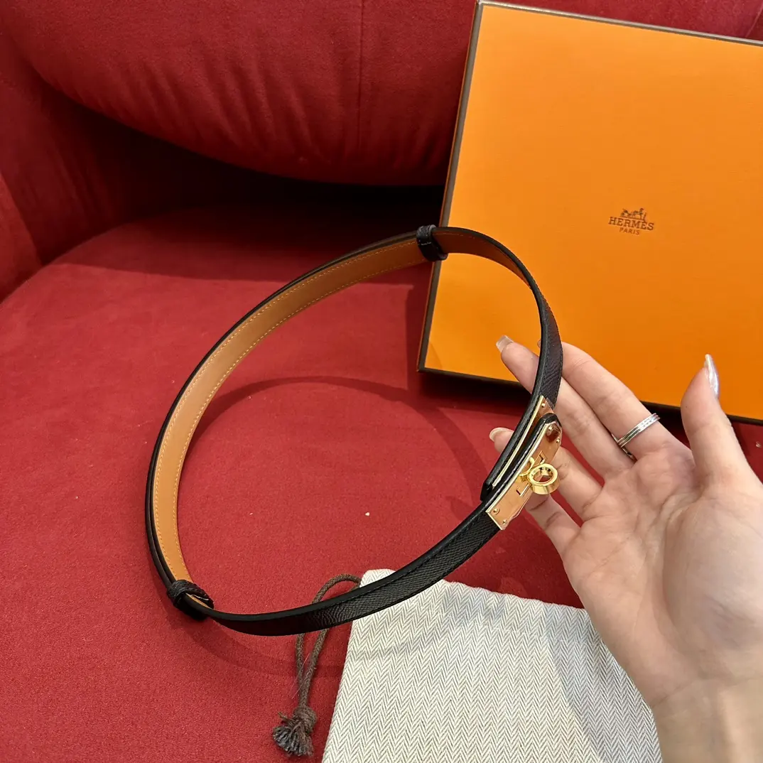 Hermes Style Gold Leather Women's Clothing Lookbook Reference image 5