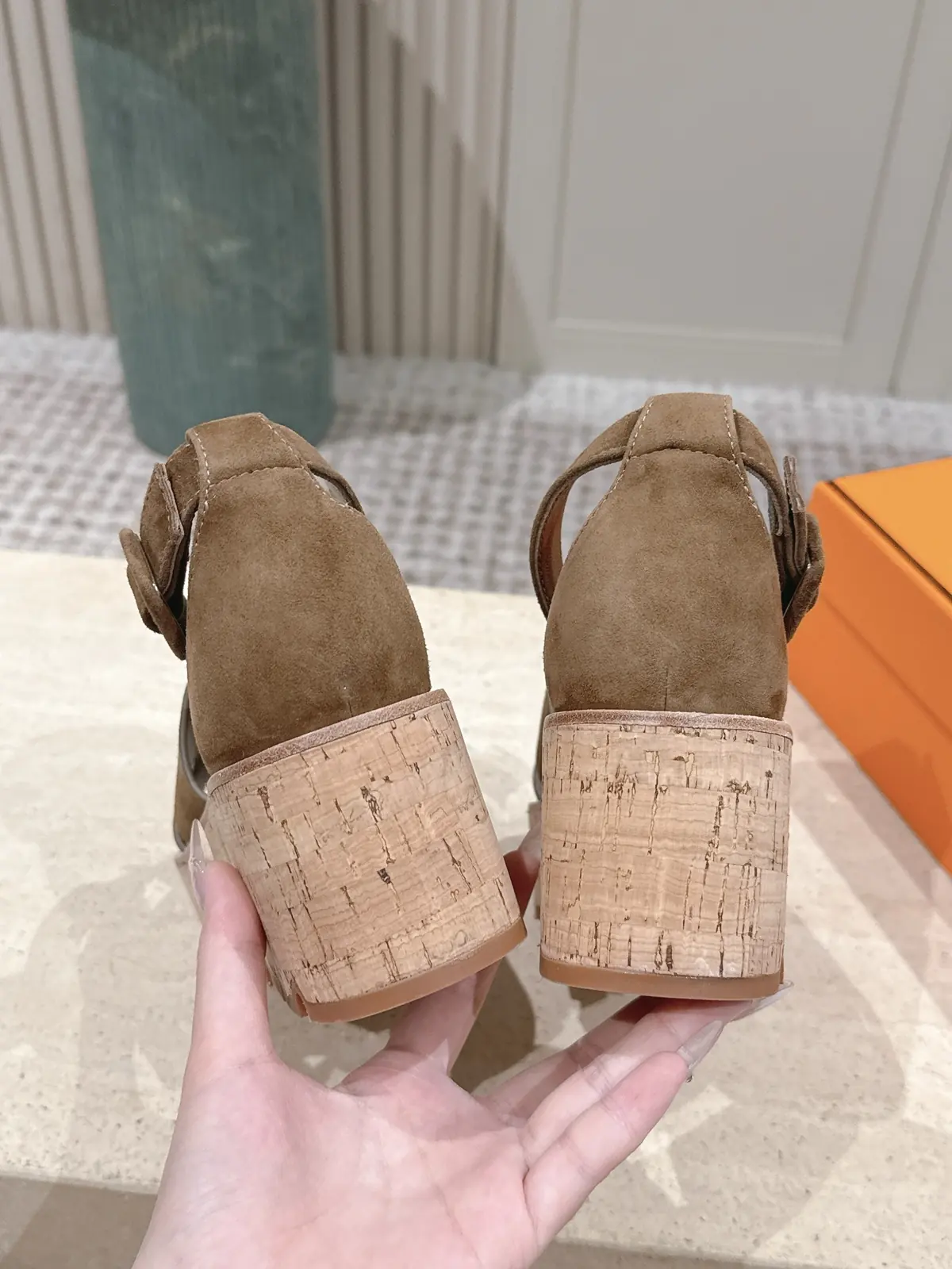 Hermes Style Gold Leather Women's Shoes Lookbook Reference image 7