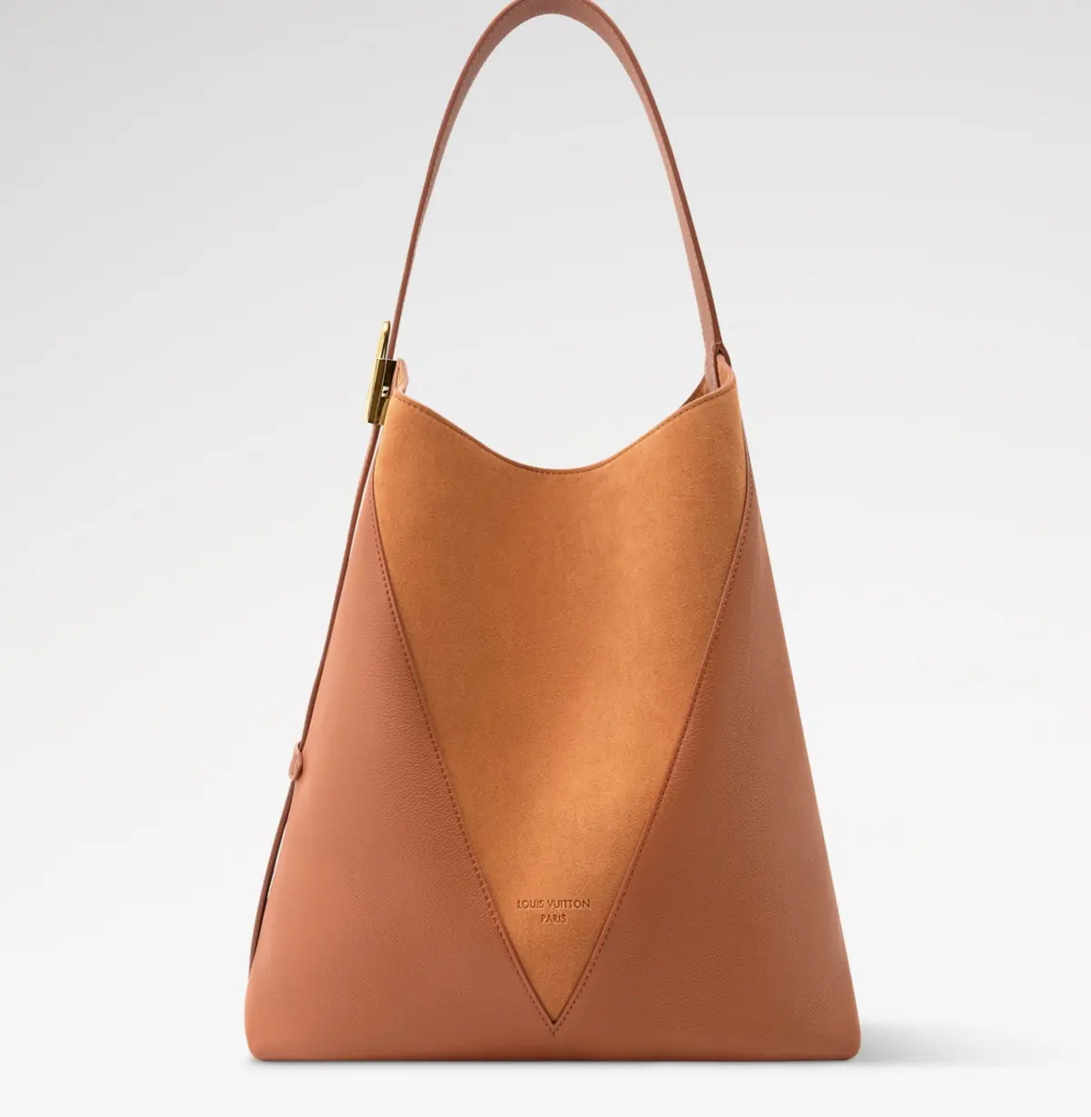 LV Style Brown Leather Hobo Bag Lookbook Reference image 1