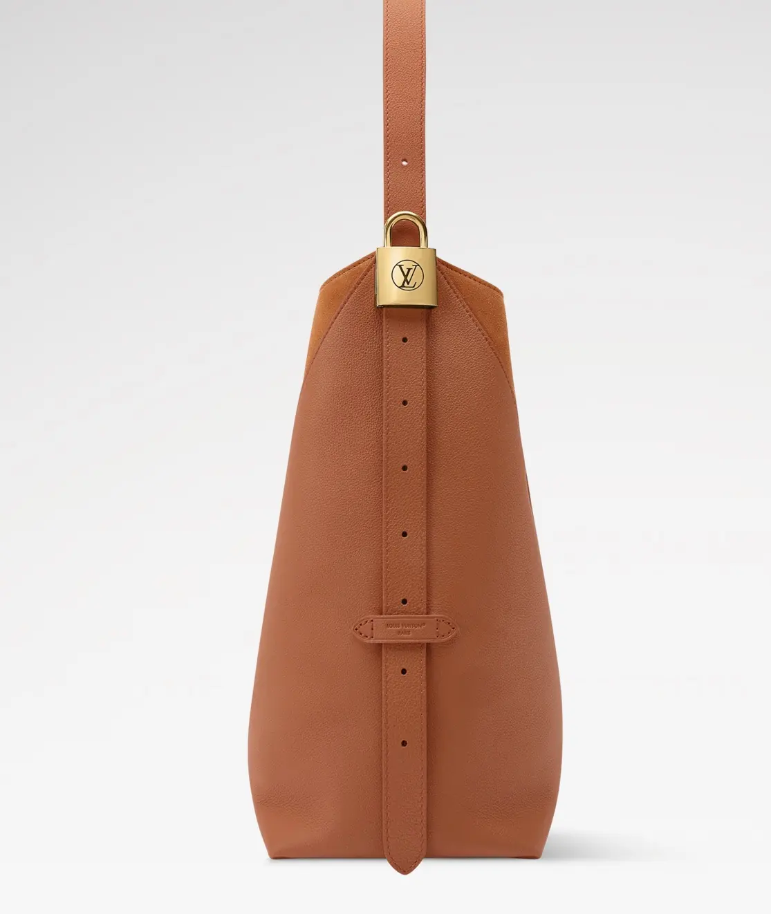 LV Style Brown Leather Hobo Bag Lookbook Reference image 6