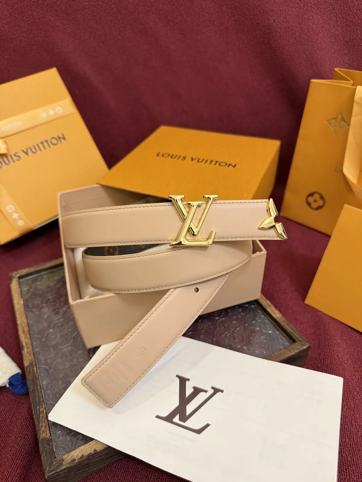 LV Style Gold Leather Women's Clothing Lookbook Reference image 6