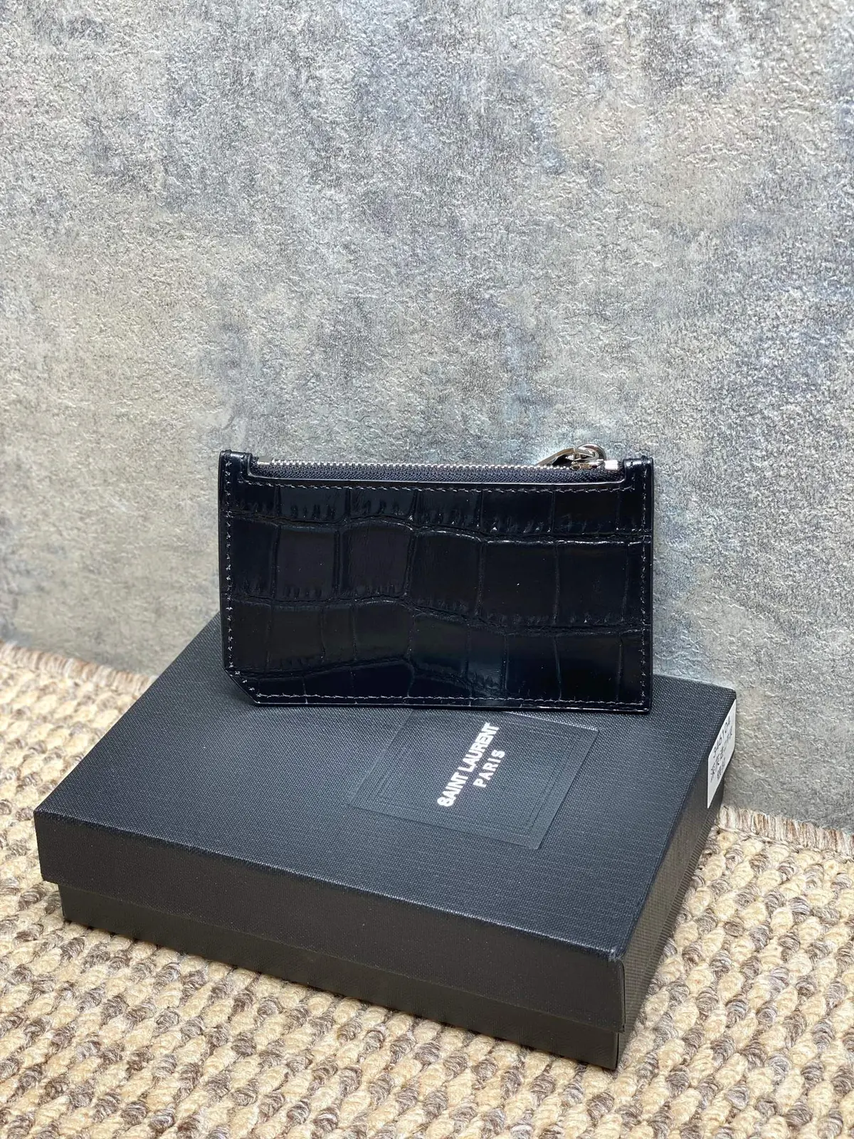 YSL Style Leather Card Holder Lookbook Reference image 2