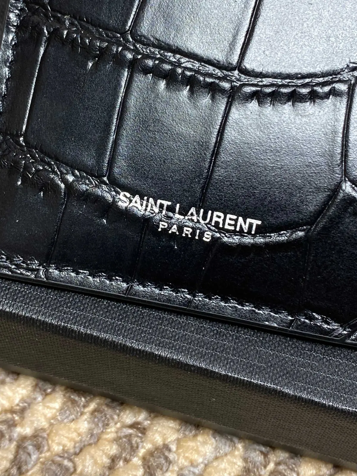 YSL Style Leather Card Holder Lookbook Reference image 8