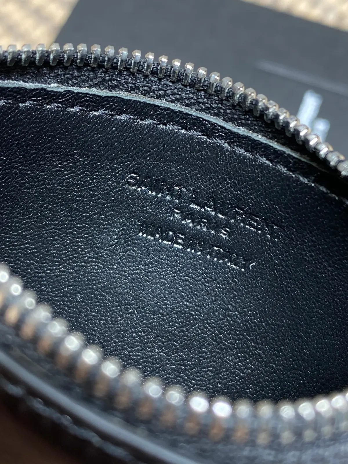 YSL Style Leather Card Holder Lookbook Reference image 9